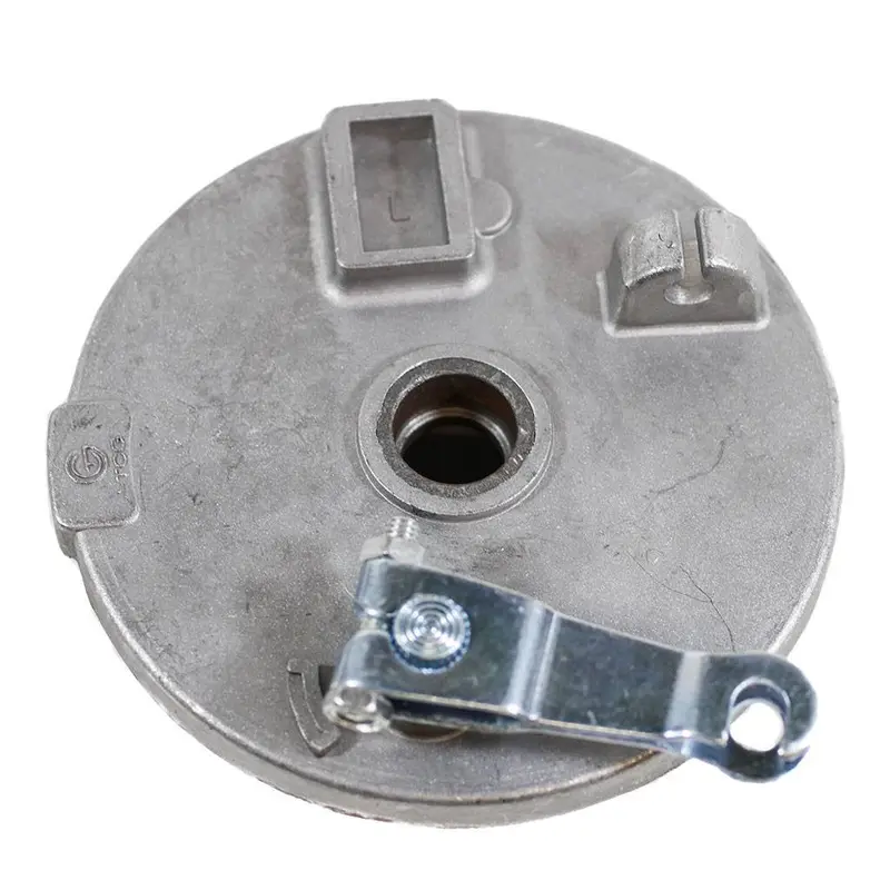 Brake Assy - LEFT - 5.0 Inch Drum with Backing Plate and Shoes - Version 01L