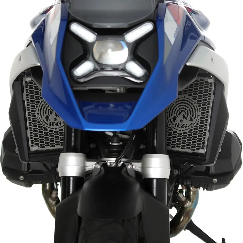 R&G Racing Matt Titanium PRO Radiator Guard RAD0332PROTI