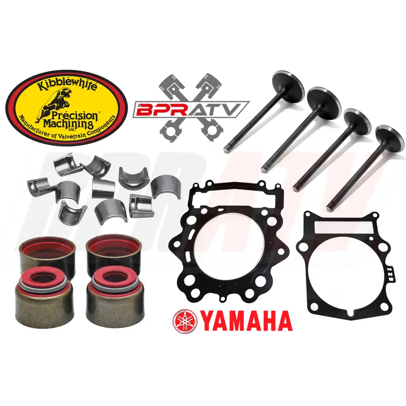 06-25 Raptor 700 YFM700R Intake Exhaust Valve Kit KIBBLEWHITE Red Seals Keepers