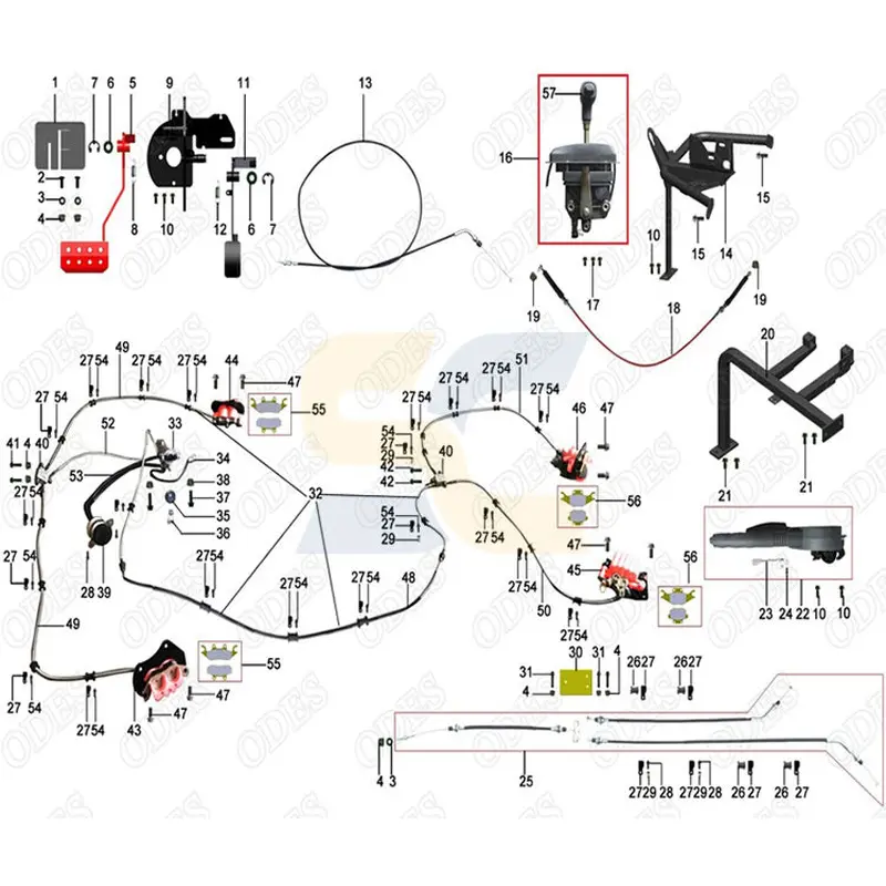 ODES- Throttle Cable- 15111010010
