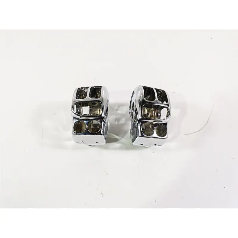 2017 Harley Touring FLHTKSE CVO E-Glide Chrome Control Switch Cover Set 71500341