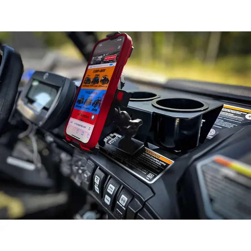 TF140902 | Can-Am Commander Phone Dash Mount with Integrated Cup Holder V2