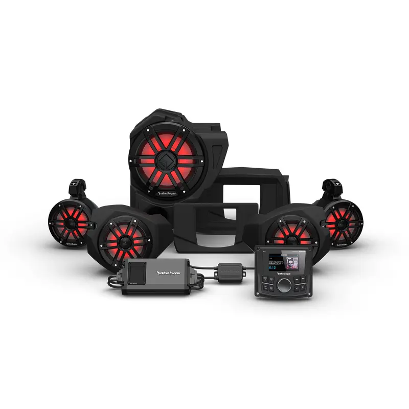 2014+ Polaris RZR Rockford Fosgate Audio Kit Color Optix Gen 3 (Stage 4)